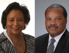 Headshots of Jackie Richardson and Lawrence Richardson